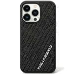 Karl Lagerfeld KLHCN613DMKRLK Black Hardcase 3D Rubber Multi Logo iPhone 11 Tok