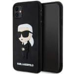 Karl Lagerfeld KLHCN613DRKINK Black Hardcase Rubber Ikonik 3D iPhone 11 Tok