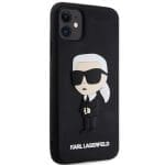 Karl Lagerfeld KLHCN613DRKINK Black Hardcase Rubber Ikonik 3D iPhone 11 Tok