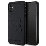 Karl Lagerfeld KLHCN613DRKNK Black Hardcase Rubber Karl Head 3D iPhone 11 Tok