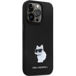 Karl Lagerfeld KLHCP14LSMHCNPK Black Hardcase Silicone C Metal Pin iPhone 14 Pro Tok