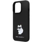 Karl Lagerfeld KLHCP14LSMHCNPK Black Hardcase Silicone C Metal Pin iPhone 14 Pro Tok