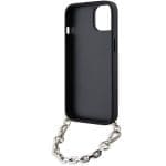 Karl Lagerfeld KLHCP14SSACKLHPG Silver Hardcase Saffiano Monogram Chain iPhone 14 Tok