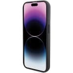 Karl Lagerfeld KLHCP15XGSACHPK Black Hardcase Gripstand Saffiano Choupette Pins iPhone 15 Pro Max Tok