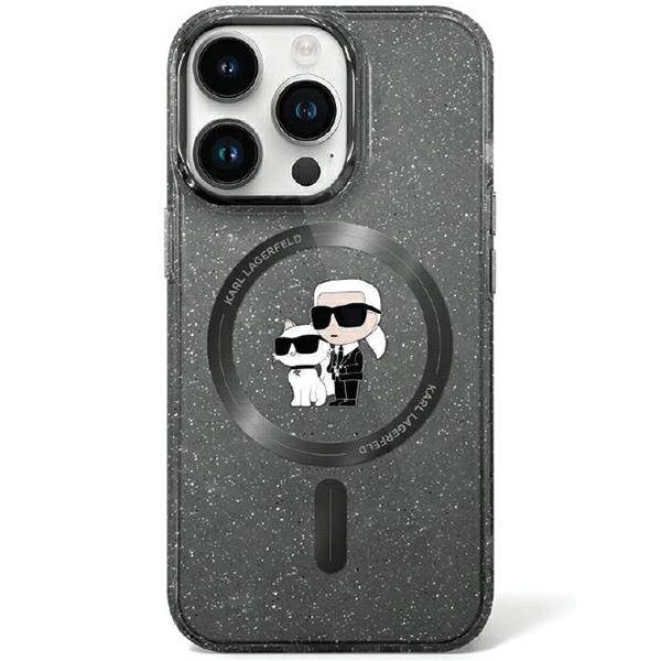 Karl Lagerfeld KLHMN61HGKCNOK Black Hardcase Karl&Choupette Glitter Magsafe iPhone 11 Tok