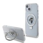Karl Lagerfeld Ringstand Karl and Choupette Magsafe White iPhone 15 Tok