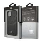 Mercedes MEHCP15SRCABK Black Hardcase Carbon Fiber Dynamic iPhone 15 Tok