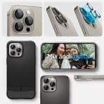 Spigen Optik.tr ”ez Fit” Camera Protector 2-pack Natural Titanium iPhone 15 Pro Max/15 Pro/14 Pro Max/14 Pro