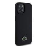 Lacoste Iconic Petit Pique Woven Logo MagSafe Black iPhone 15 Tok
