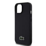 Lacoste Iconic Petit Pique Woven Logo MagSafe Black iPhone 15 Tok