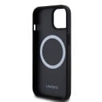 Lacoste Iconic Petit Pique Woven Logo MagSafe Black iPhone 15 Tok