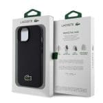 Lacoste Iconic Petit Pique Woven Logo MagSafe Black iPhone 15 Tok