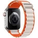 Alpina Szíj Apple Watch SE/11/10/9/8/7/6/5/4/3 (42/41/40/38mm) Orange Starlight