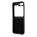 BMW BMHCZF5SLLBK Black Leather Hot Stamp Samsung Galaxy Z Flip 5 Tok