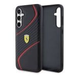 Ferrari PU Carbon Twist Black Samsung Galaxy S23 Fe Tok