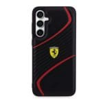 Ferrari PU Carbon Twist Black Samsung Galaxy S23 Fe Tok