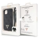 Guess GUHCP14SP4TDSCPK Black Hardcase Crossbody 4G Metal Logo iPhone 14 Tok