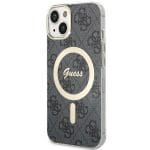 Guess GUHMP14MH4STK Black Hardcase 4G MagSafe iPhone 15 Plus/14 Plus Tok