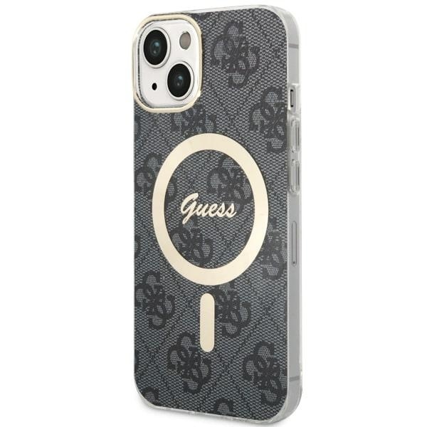 Guess GUHMP14MH4STK Black Hardcase 4G MagSafe iPhone 15 Plus/14 Plus Tok
