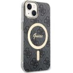 Guess GUHMP15MH4STK Black Hardcase 4G MagSafe iPhone 15 Plus/14 Plus Tok