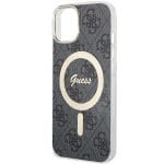 Guess GUHMP15MH4STK Black Hardcase 4G MagSafe iPhone 15 Plus/14 Plus Tok