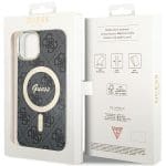 Guess GUHMP15MH4STK Black Hardcase 4G MagSafe iPhone 15 Plus/14 Plus Tok
