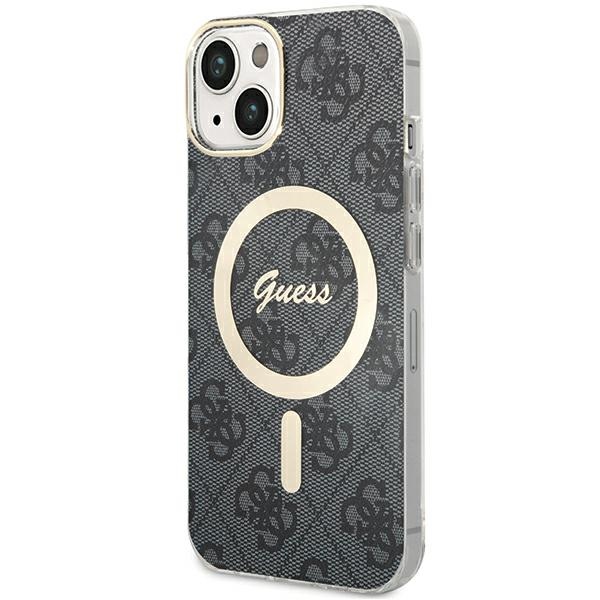 Guess GUHMP15MH4STK Black Hardcase 4G MagSafe iPhone 15 Plus/14 Plus Tok