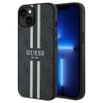 Guess GUHMP15SP4RPSK Black Hardcase 4G Printed Stripes MagSafe iPhone 15 Tok