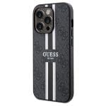 Guess GUHMP15XP4RPSK Black Hardcase 4G Printed Stripes MagSafe iPhone 15 Pro Max Tok
