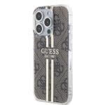 Guess IML 4G Gold Stripe Brown iPhone 15 Pro Max Tok