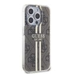 Guess IML 4G Gold Stripe Brown iPhone 15 Pro Max Tok