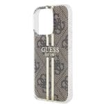 Guess IML 4G Gold Stripe Brown iPhone 15 Pro Max Tok