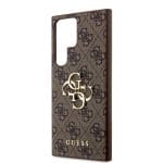 Guess PU 4G Metal Logo Brown Samsung Galaxy S24 Ultra Tok