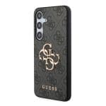 Guess PU 4G Metal Logo Grey Samsung Galaxy S24 Plus Tok