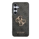 Guess PU 4G Metal Logo Grey Samsung Galaxy S24 Plus Tok