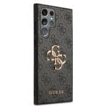 Guess PU 4G Metal Logo Grey Samsung Galaxy S24 Ultra Tok