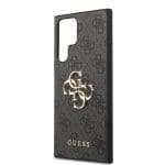 Guess PU 4G Metal Logo Grey Samsung Galaxy S24 Ultra Tok