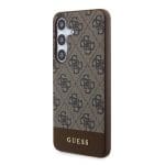 Guess PU 4G Stripe Brown Samsung Galaxy S24 Plus Tok
