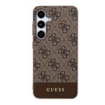 Guess PU 4G Stripe Brown Samsung Galaxy S24 Plus Tok