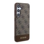 Guess PU 4G Stripe Brown Samsung Galaxy S24 Plus Tok