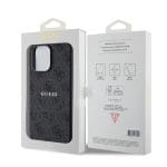 Guess PU Leather 4G Colored Ring MagSafe Black iPhone 15 Pro Max Tok