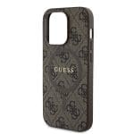 Guess PU Leather 4G Colored Ring MagSafe Brown iPhone 14 Pro Tok