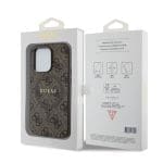 Guess PU Leather 4G Colored Ring MagSafe Brown iPhone 14 Pro Tok