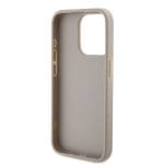 Guess PU Leather 4G Triangle Metal Logo White iPhone 15 Pro Tok