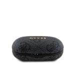 Guess True Wireless 4G PU Metal Logo BT5.3 Stereo Earphones Black