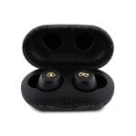 Guess True Wireless 4G PU Metal Logo BT5.3 Stereo Earphones Black