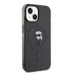 Karl Lagerfeld KLHMP14SHFCKNOK Black Hardcase IML Ikonik MagSafe iPhone 14 Tok