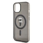 Karl Lagerfeld KLHMP14SHFCKNOK Black Hardcase IML Ikonik MagSafe iPhone 14 Tok