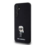 Karl Lagerfeld Liquid Silicone Metal Ikonik Black Samsung Galaxy S23 Fe Tok
