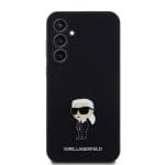 Karl Lagerfeld Liquid Silicone Metal Ikonik Black Samsung Galaxy S23 Fe Tok